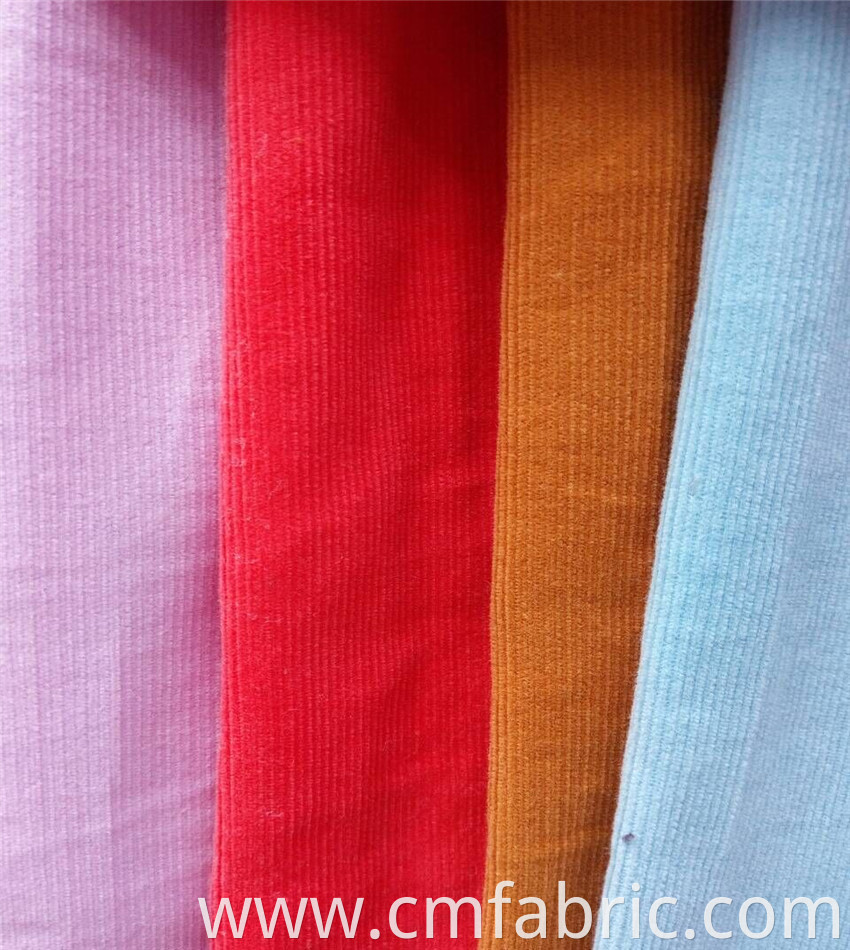 21w cotton baby corduory plain dyed fabric 00